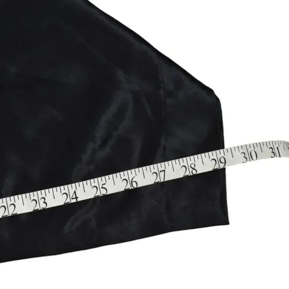 COS Silk Wide Leg Navy Blue Pants Trousers High Waist Size  12 - Picture 13 of 13